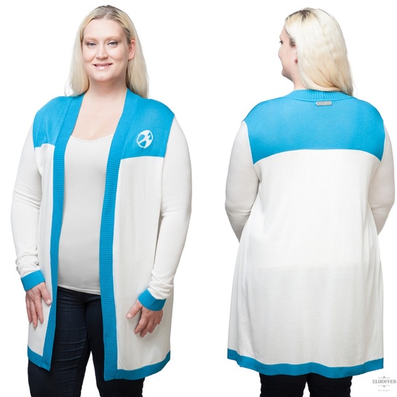 Valiant + Elhoffer Design “The Faith Collection” longline cardigan sz L - Picture 1 of 11